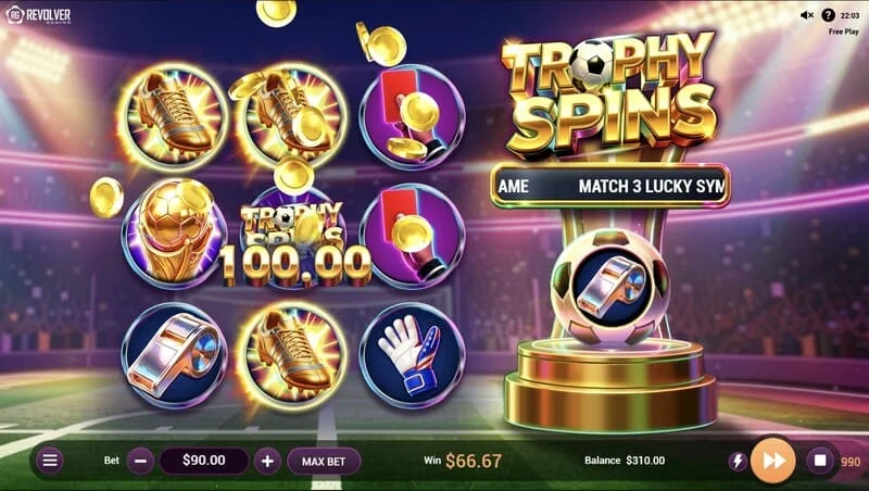 Trophy Spins World Cup 26 - thanh toán hệ số nhân trong Baller Bonus